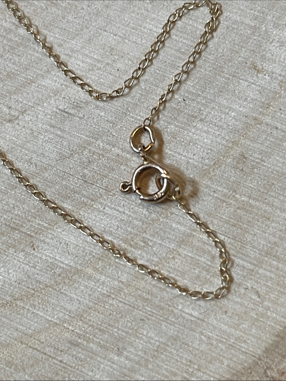 14k Gold Tiny .015ct Solitaire Pendant Necklace - Picture 7 of 7